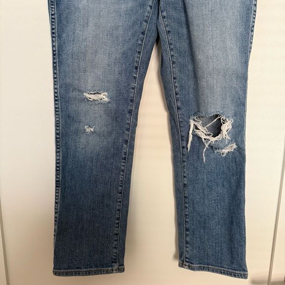 J Crew Jeans Womens 25P Blue High Rise Waist Classic Vintage Distressed Denim - Picture 3 of 14